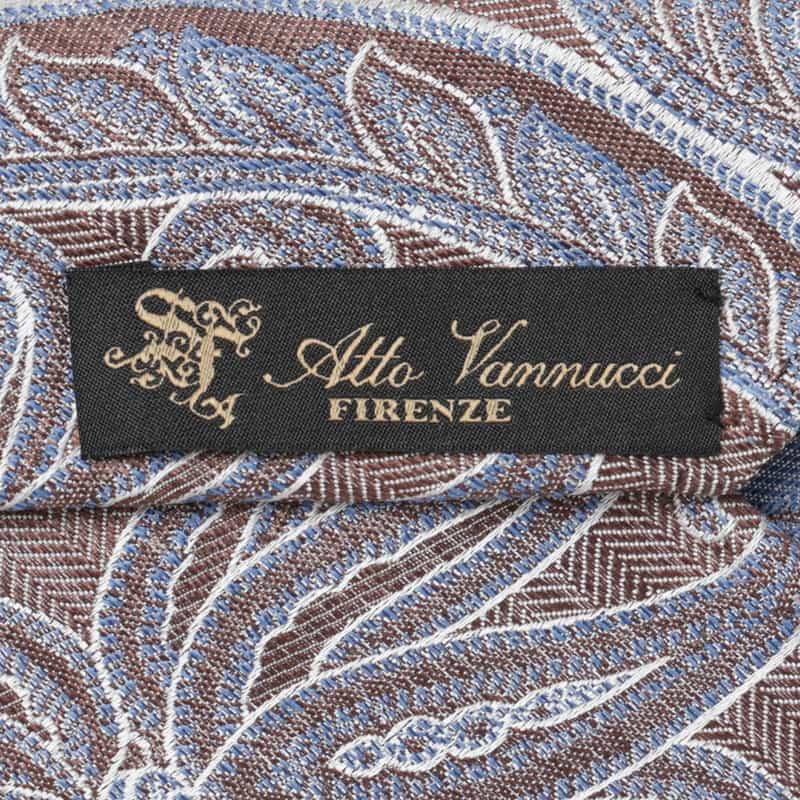 ATTO VANNUCCI FIRENZE ATTO VANNUCCI ＜アット ヴァンヌッチ＞ ペイズリー柄タイ GRAY