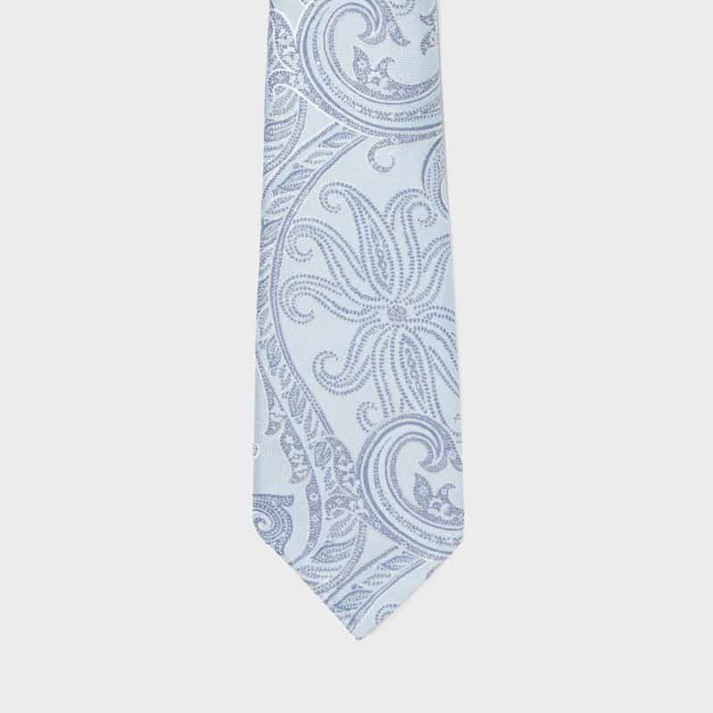 ATTO VANNUCCI FIRENZE ATTO VANNUCCI ＜アット ヴァンヌッチ＞ ペイズリー柄タイ LIGHT BLUE