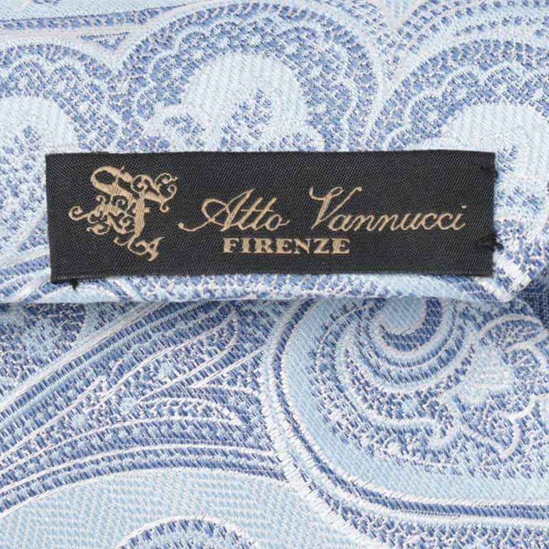 ATTO VANNUCCI FIRENZE ATTO VANNUCCI ＜アット ヴァンヌッチ＞ ペイズリー柄タイ LIGHT BLUE