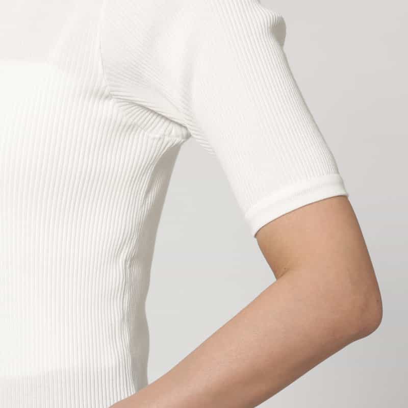 AURALEE AURALEE＜オーラリー＞ コットンハイゲージリブニットTシャツ WHITE