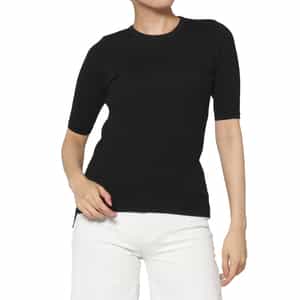 AURALEE＜オーラリー＞ コットンハイゲージリブニットTシャツ