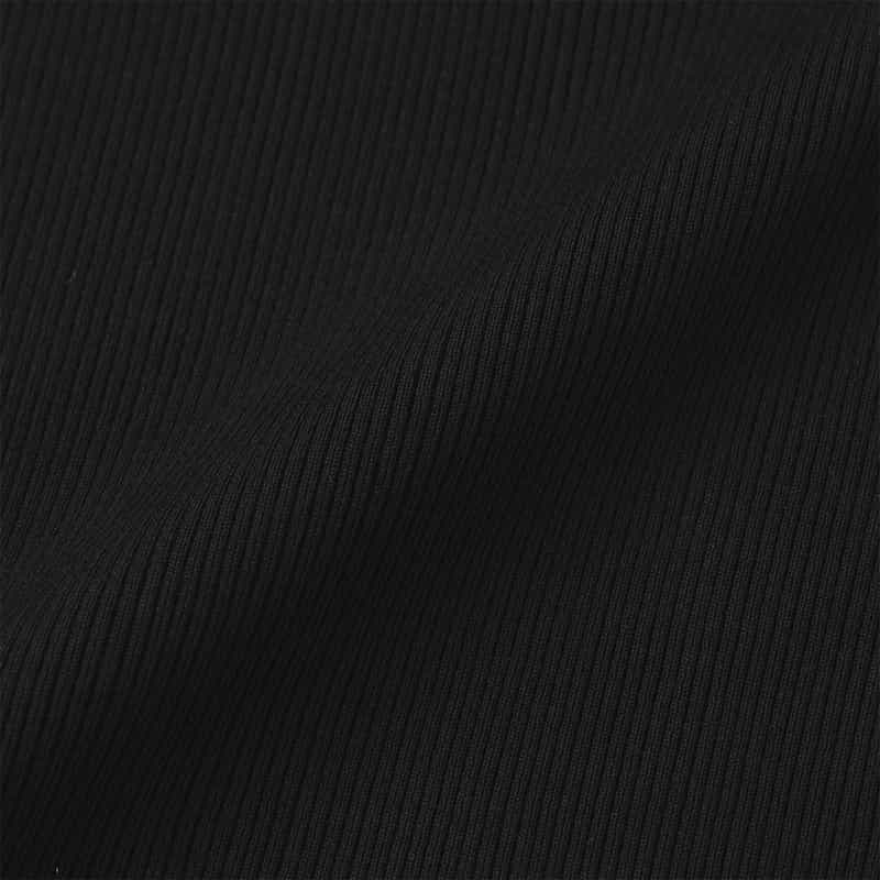 AURALEE AURALEE＜オーラリー＞ コットンハイゲージリブニットTシャツ BLACK