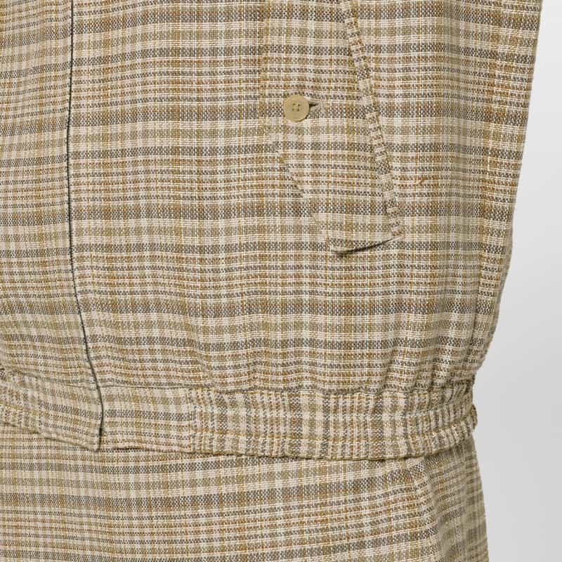 AURALEE AURALEE＜オーラリー＞ シルクリネン素材チェック柄ジップアップブルゾン LT BEIGE