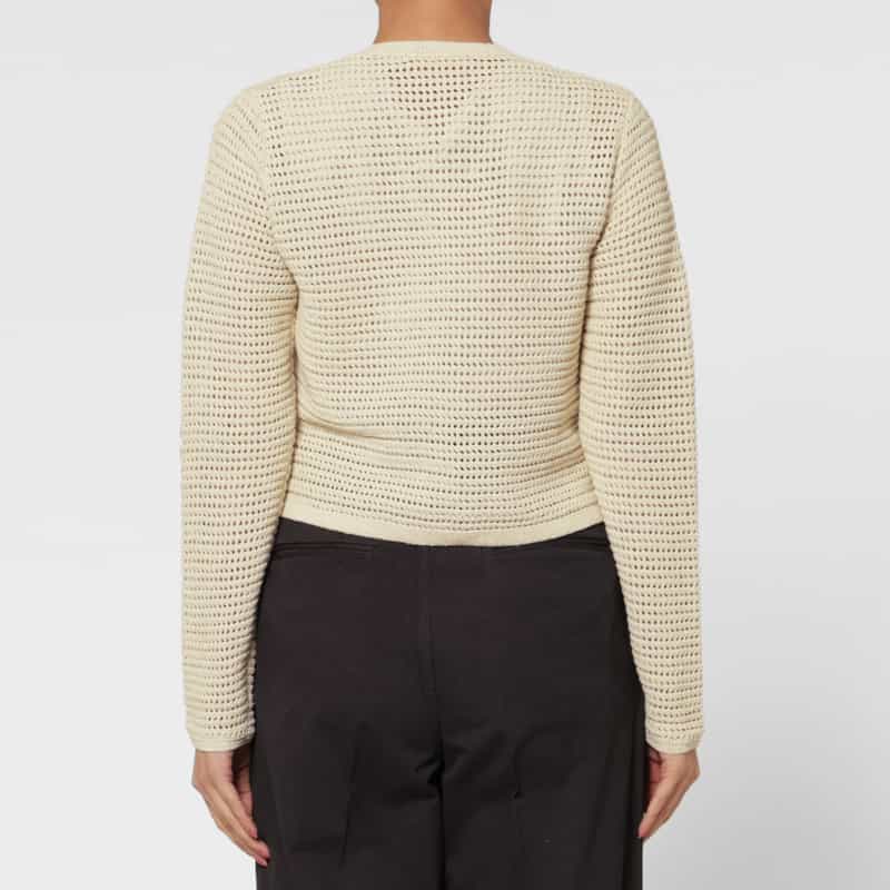 AURALEE AURALEE＜オーラリー＞ メッシュニットカーディガン IVORY