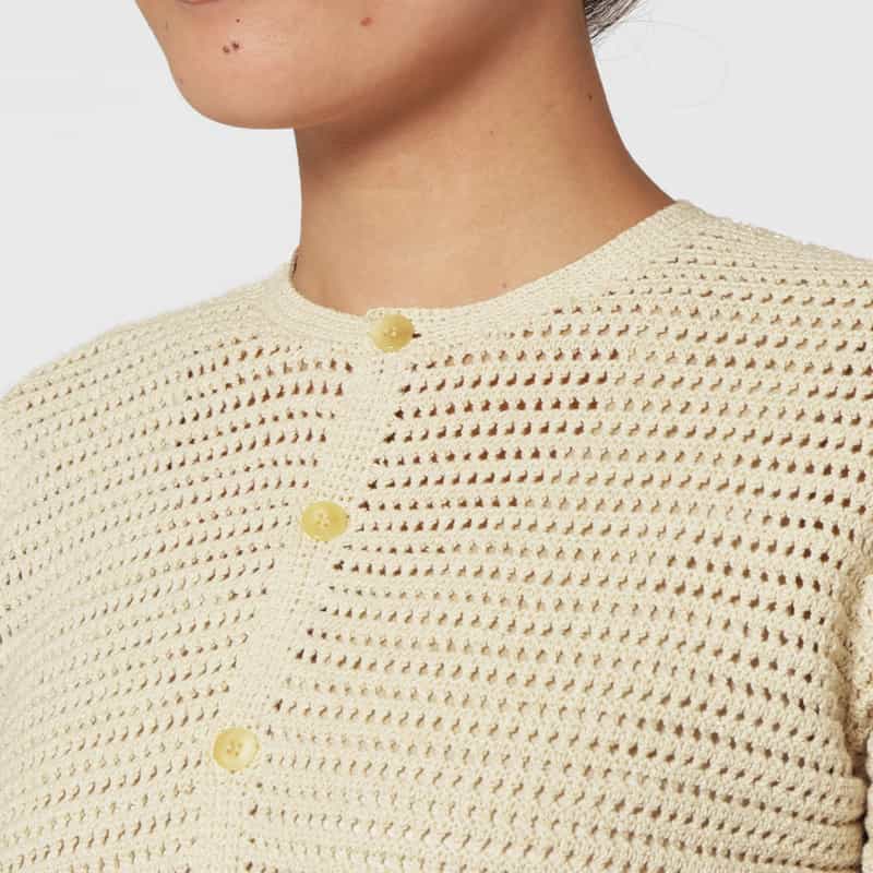 AURALEE AURALEE＜オーラリー＞ メッシュニットカーディガン IVORY