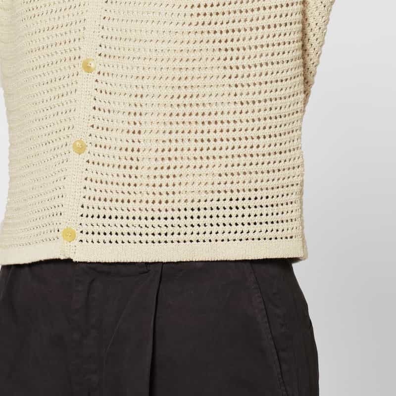 AURALEE AURALEE＜オーラリー＞ メッシュニットカーディガン IVORY