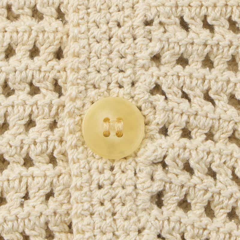 AURALEE AURALEE＜オーラリー＞ メッシュニットカーディガン IVORY