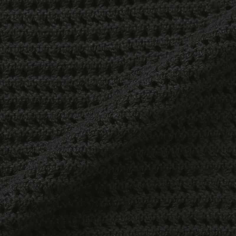 AURALEE AURALEE＜オーラリー＞ メッシュニットカーディガン BLACK