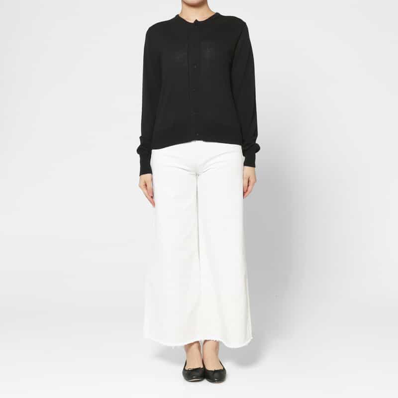 AURALEE AURALEE＜オーラリー＞ カシミヤ ニットカーディガン BLACK