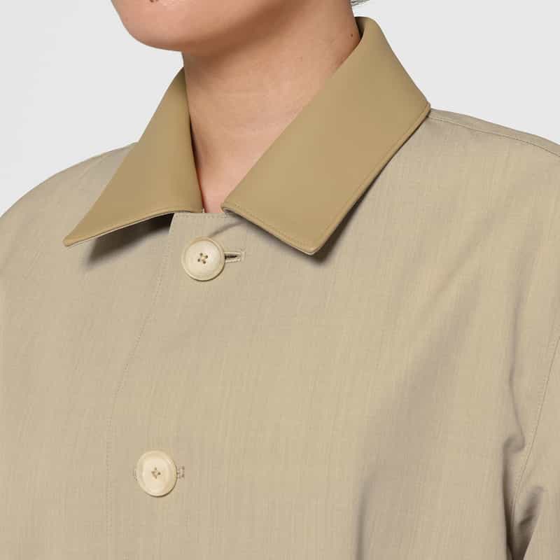 AURALEE AURALEE ＜オーラリー＞ ウールキャンバス素材 ベルテッドコート LIGHT GRAY