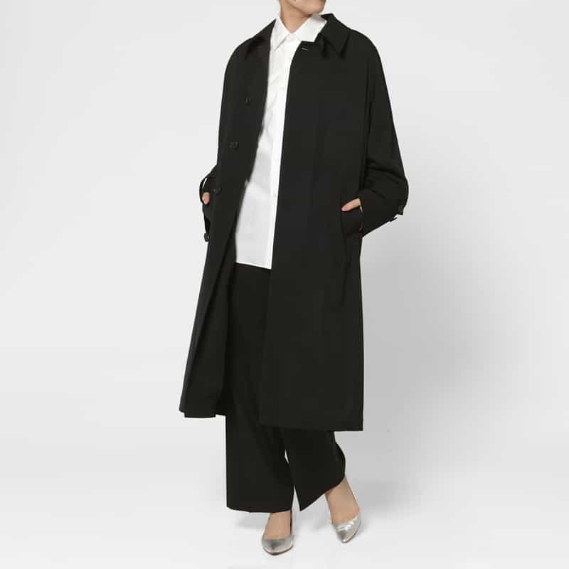 AURALEE AURALEE＜オーラリー＞ ウールギャバジンコート BLACK