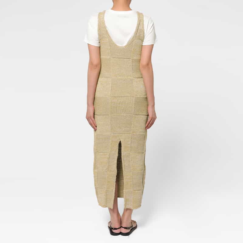 AURALEE AURALEE ＜オーラリー＞ パネルニットドレス CAMEL