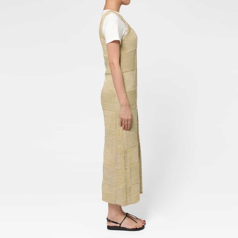 AURALEE AURALEE ＜オーラリー＞ パネルニットドレス CAMEL