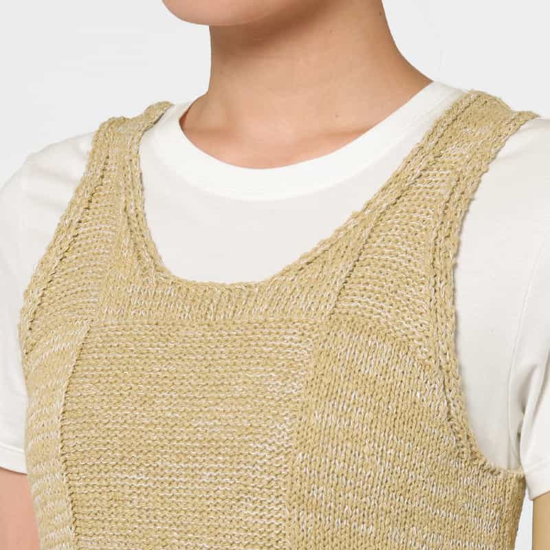 AURALEE AURALEE ＜オーラリー＞ パネルニットドレス CAMEL