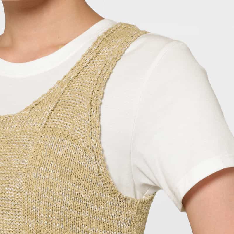 AURALEE AURALEE ＜オーラリー＞ パネルニットドレス CAMEL