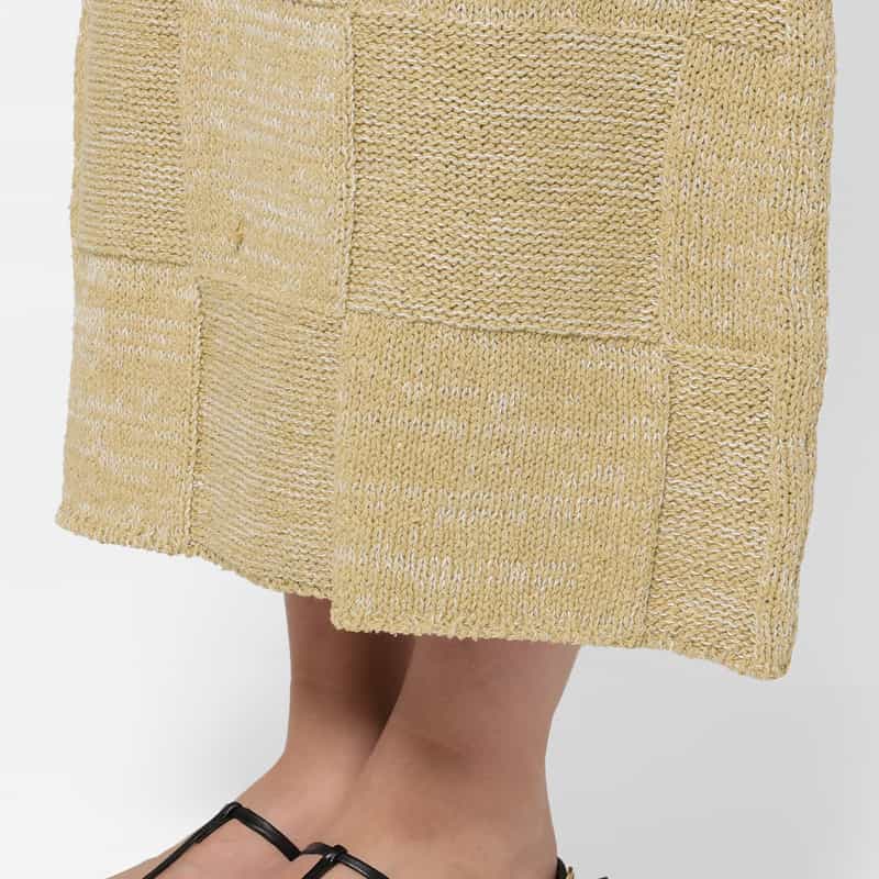 AURALEE AURALEE ＜オーラリー＞ パネルニットドレス CAMEL