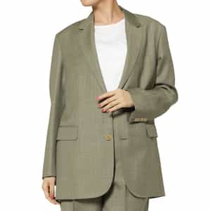 AURALEE＜オーラリー＞ ブルーフェイスウール チェック柄テーラードジャケット