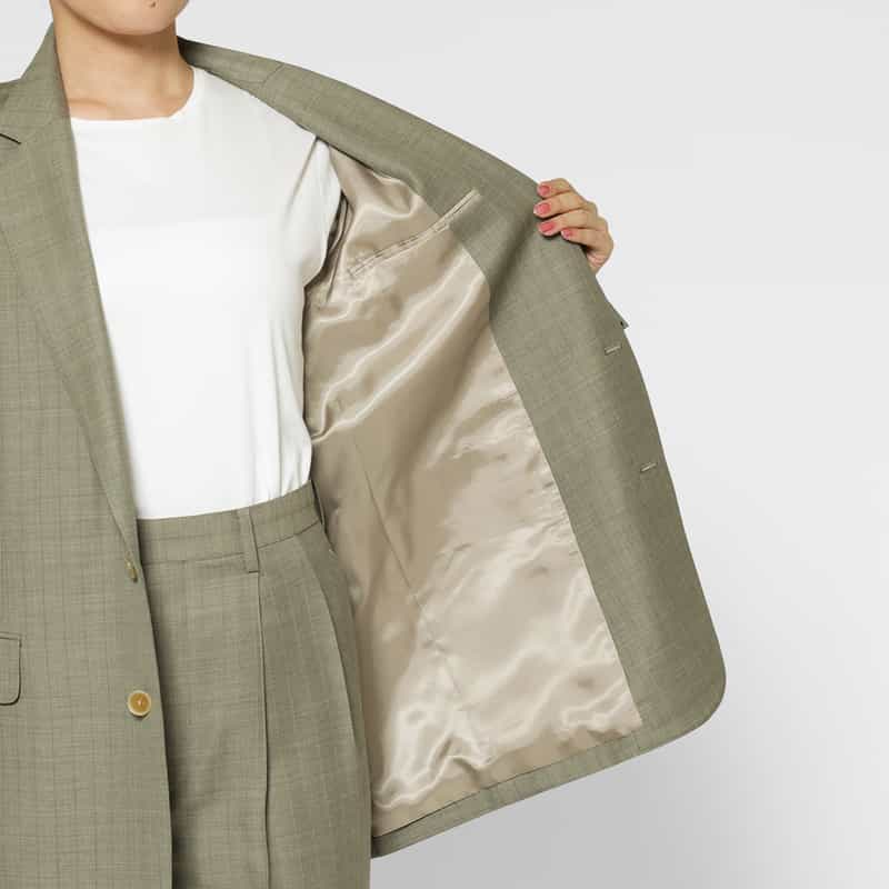 AURALEE AURALEE＜オーラリー＞ ブルーフェイスウール チェック柄テーラードジャケット GRAY