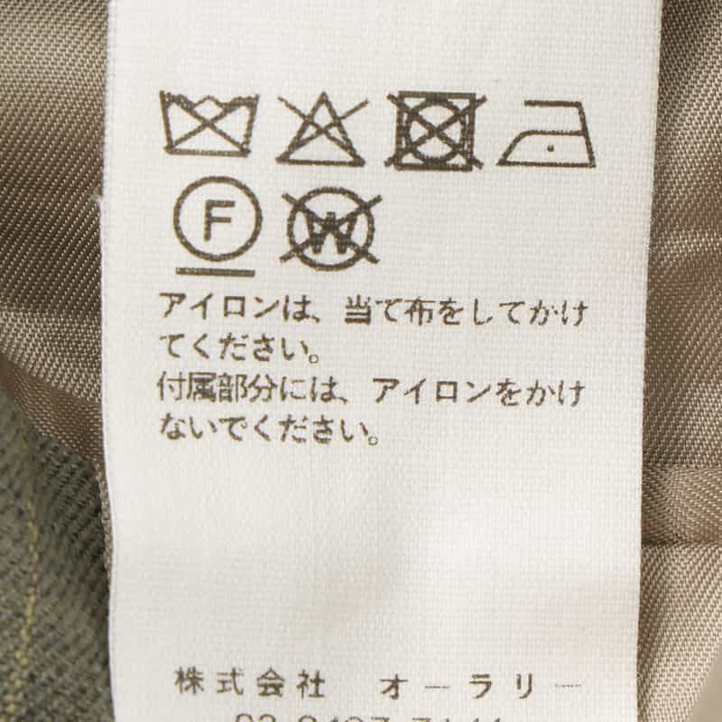 AURALEE AURALEE＜オーラリー＞ ブルーフェイスウール チェック柄テーラードジャケット GRAY