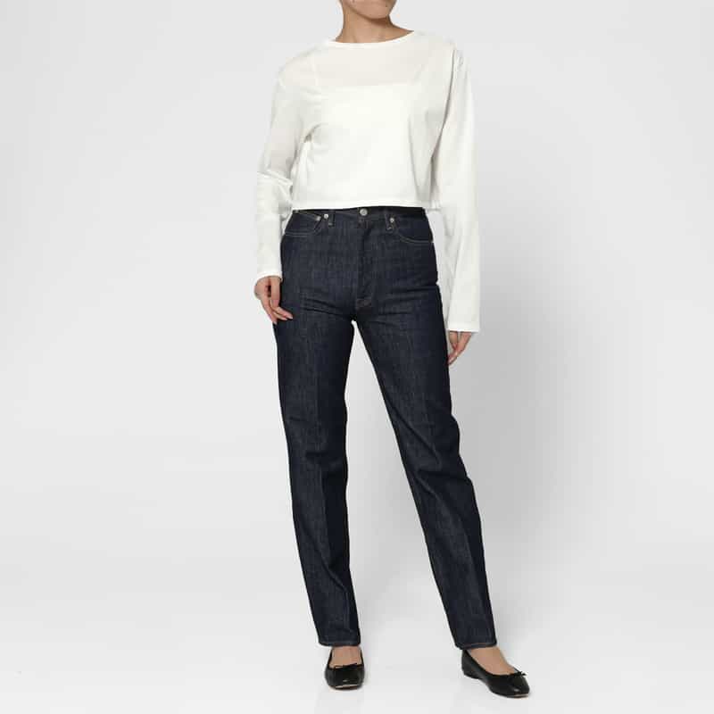 AURALEE AURALEE＜オーラリー＞ コットン ボートネックカットソー WHITE