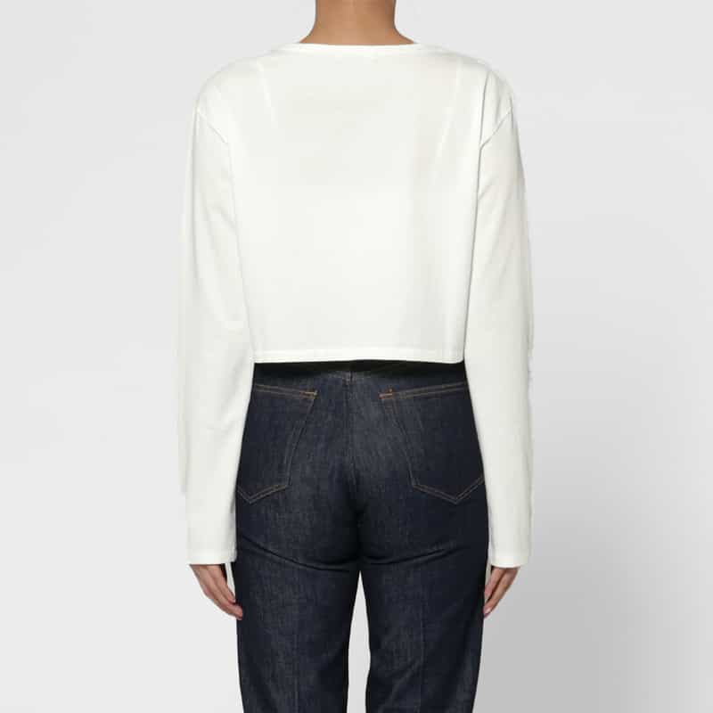 AURALEE AURALEE＜オーラリー＞ コットン ボートネックカットソー WHITE