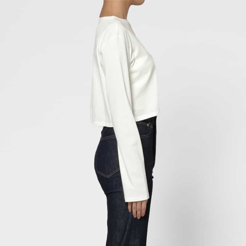 AURALEE AURALEE＜オーラリー＞ コットン ボートネックカットソー WHITE