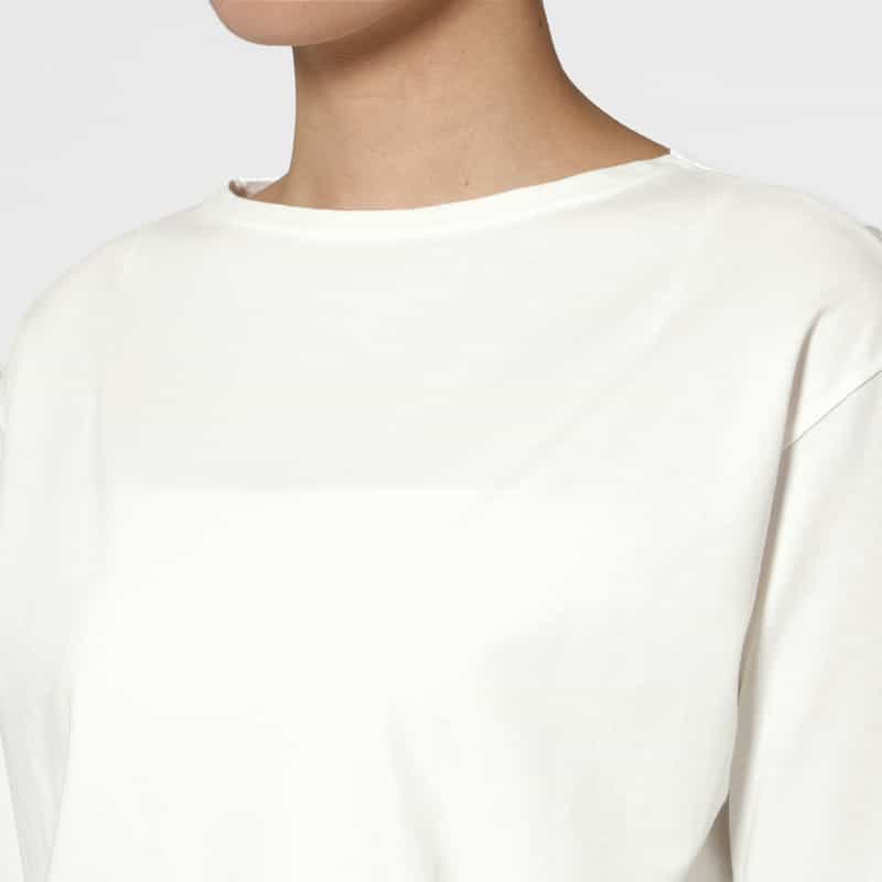 AURALEE AURALEE＜オーラリー＞ コットン ボートネックカットソー WHITE