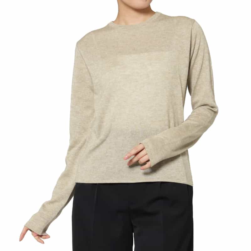 AURALEE＜オーラリー＞ カシミヤシルク シアーニットプルオーバー