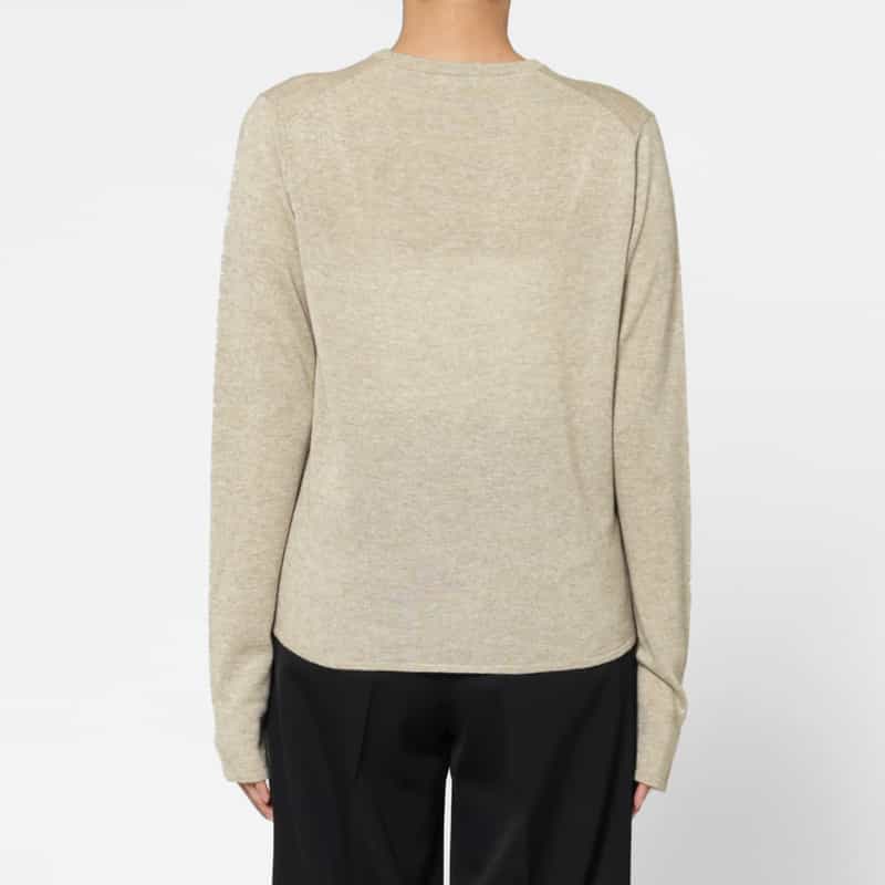 AURALEE AURALEE＜オーラリー＞ カシミヤシルク シアーニットプルオーバー GREIGE