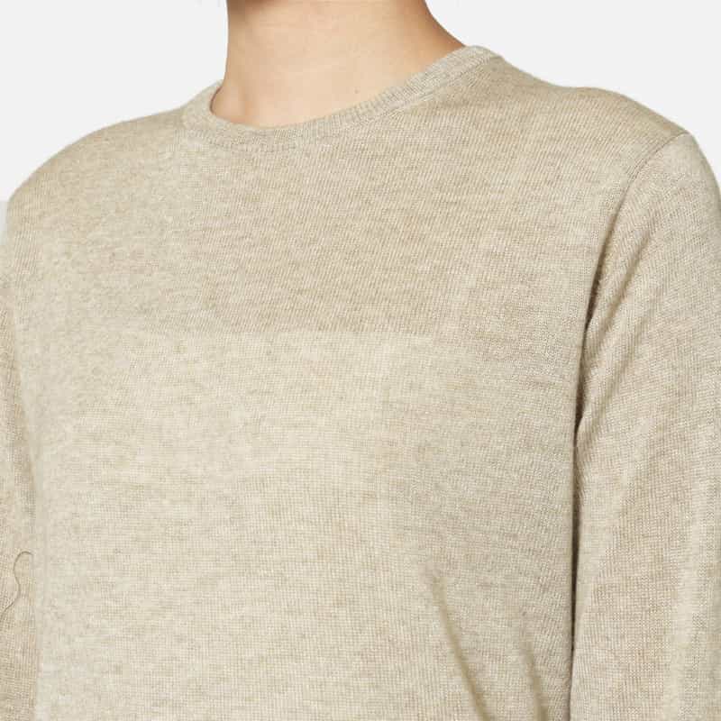 AURALEE AURALEE＜オーラリー＞ カシミヤシルク シアーニットプルオーバー GREIGE