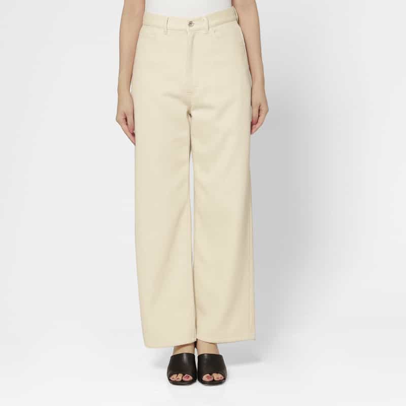 AURALEE AURALEE＜オーラリー＞ ワイドデニムパンツ IVORY