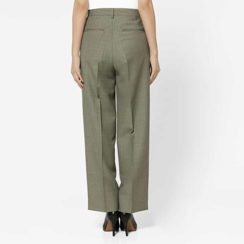 AURALEE AURALEE＜オーラリー＞ ブルーフェイスウール チェック柄パンツ GRAY