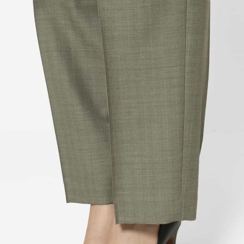 AURALEE AURALEE＜オーラリー＞ ブルーフェイスウール チェック柄パンツ GRAY