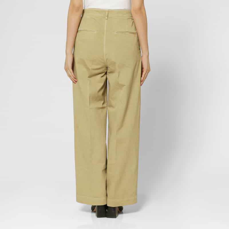 AURALEE AURALEE＜オーラリー＞ ワンタック ワイドチノパンツ BEIGE