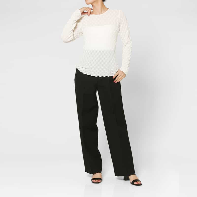 AURALEE AURALEE＜オーラリー＞ タック入りパンツ BLACK