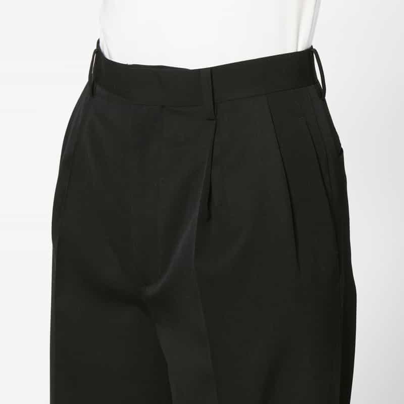 AURALEE AURALEE＜オーラリー＞ ウールギャバジン タックパンツ BLACK