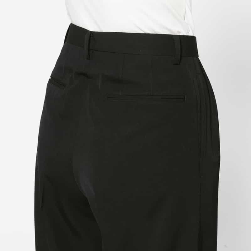 AURALEE AURALEE＜オーラリー＞ ウールギャバジン タックパンツ BLACK