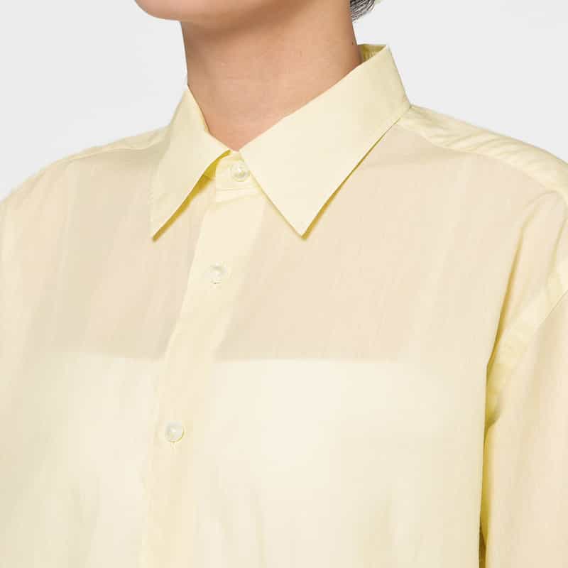 AURALEE AURALEE ＜オーラリー＞ シアー素材シャツ IVORY