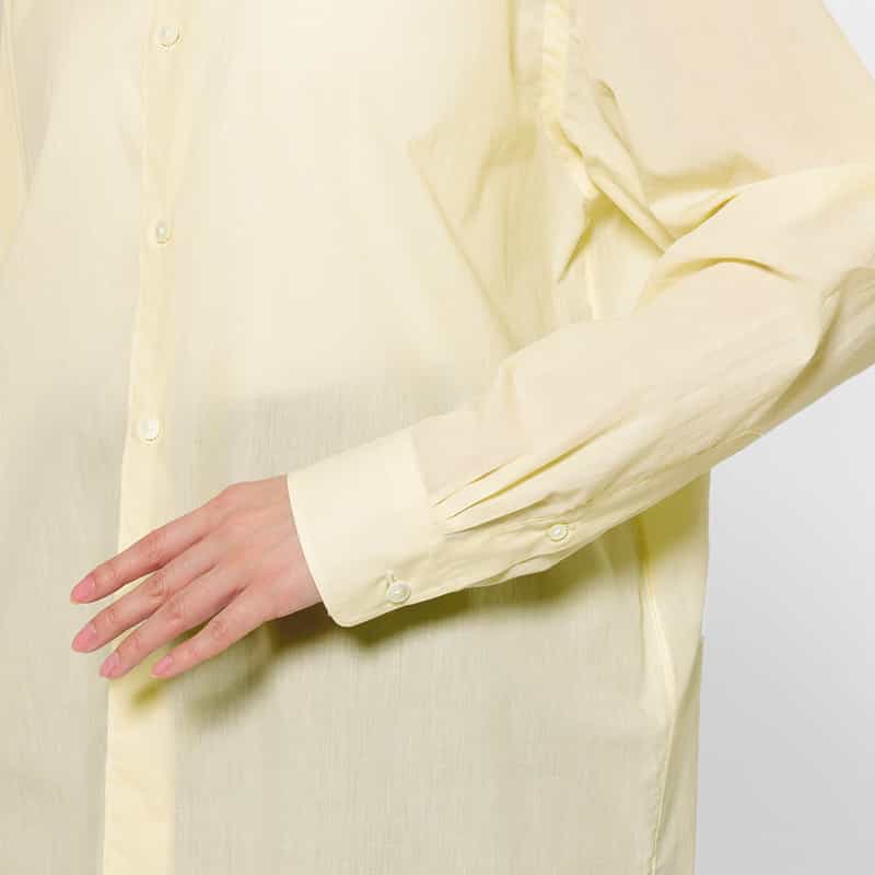 AURALEE AURALEE ＜オーラリー＞ シアー素材シャツ IVORY