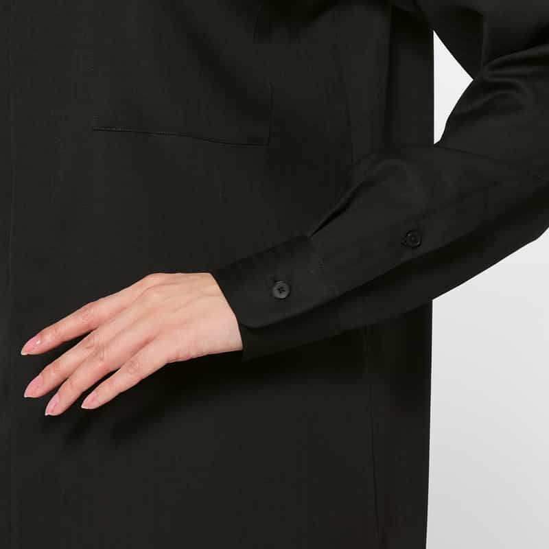 AURALEE AURALEE ＜オーラリー＞ ウール素材シャツ BLACK