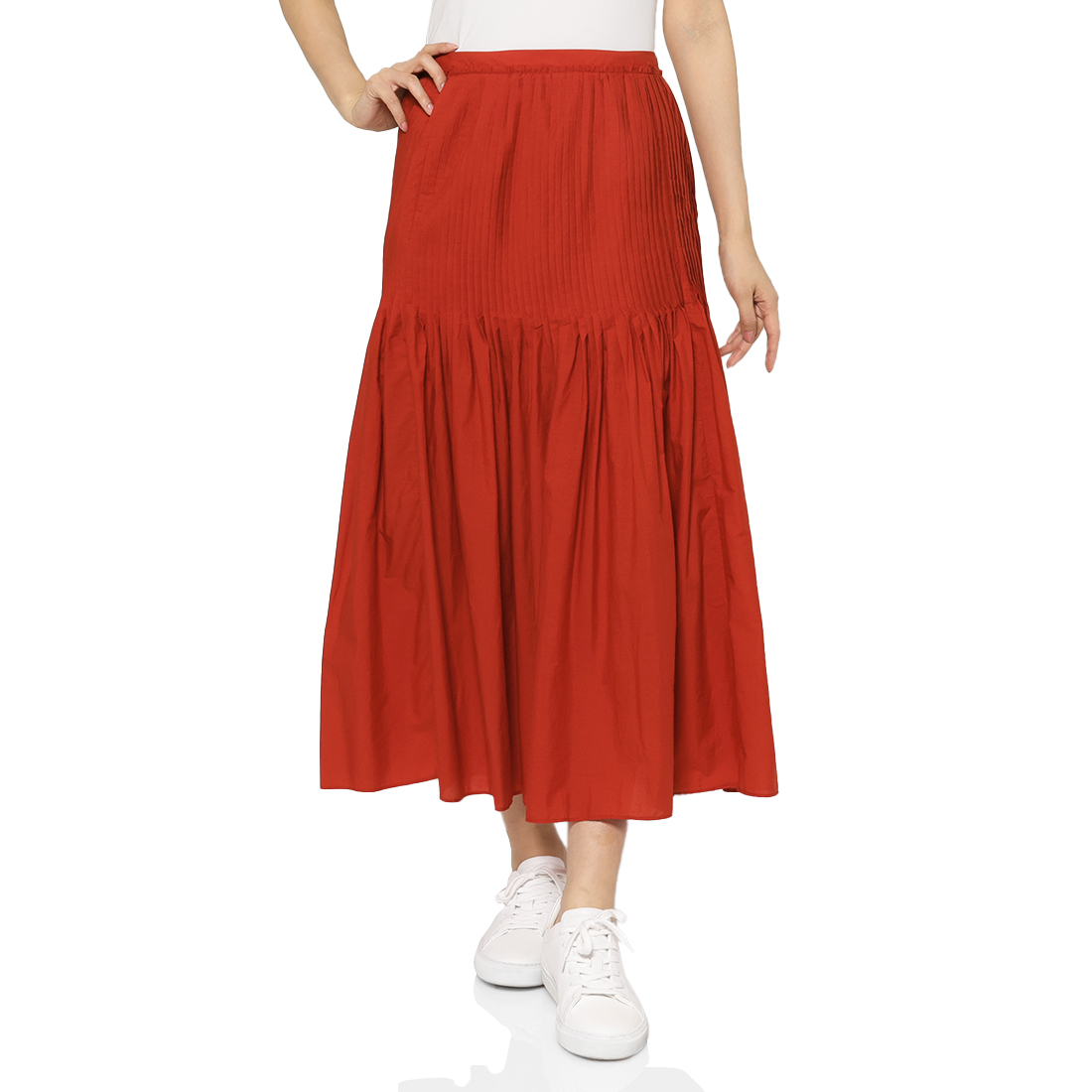 AURALEE ＜オーラリー＞ ピンタックデザインロングスカート