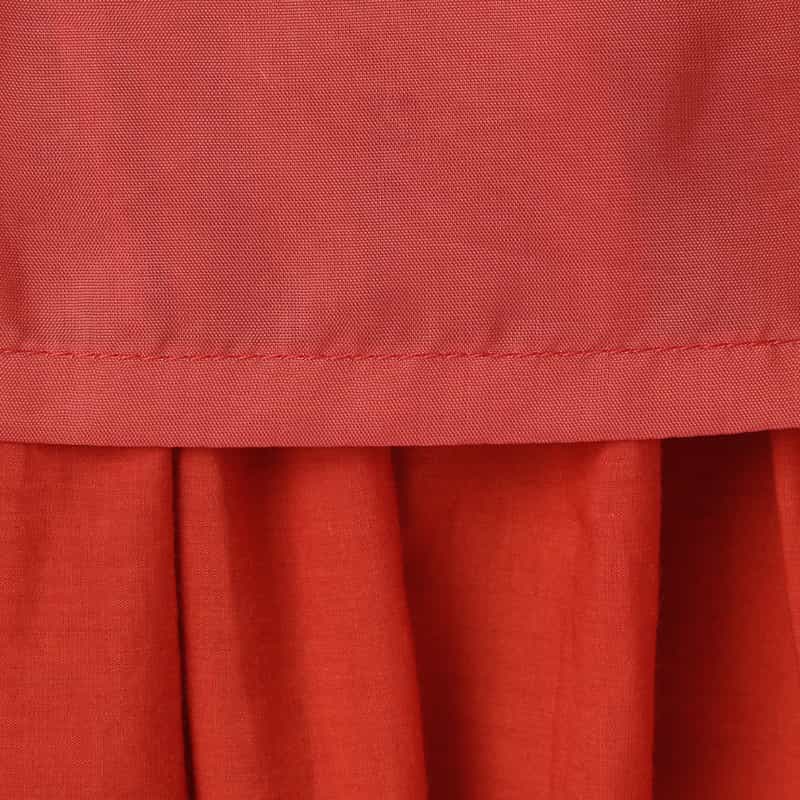 AURALEE AURALEE ＜オーラリー＞ ピンタックデザインロングスカート RED