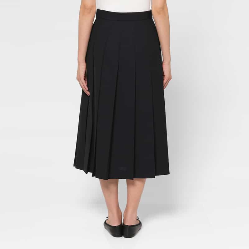 AURALEE AURALEE ＜オーラリー＞ ベルテッドプリーツスカート DARK NAVY