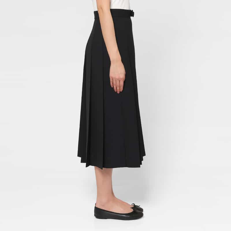 AURALEE AURALEE ＜オーラリー＞ ベルテッドプリーツスカート DARK NAVY