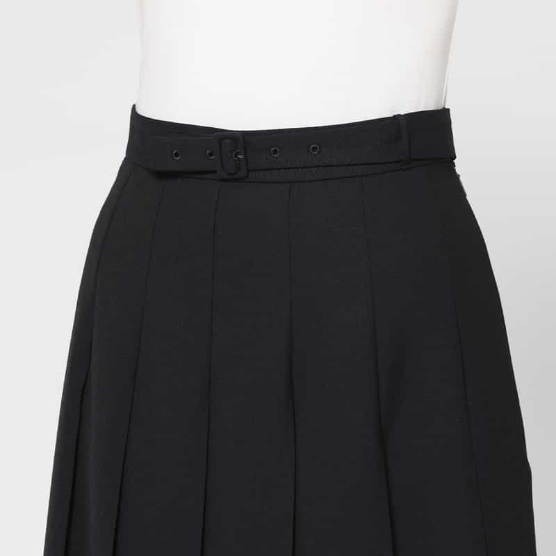 AURALEE AURALEE ＜オーラリー＞ ベルテッドプリーツスカート DARK NAVY