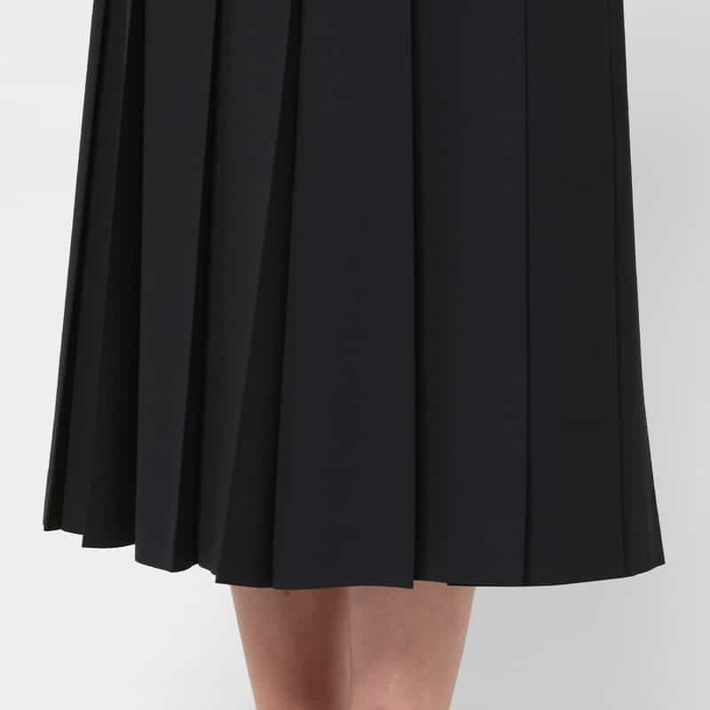 AURALEE AURALEE ＜オーラリー＞ ベルテッドプリーツスカート DARK NAVY