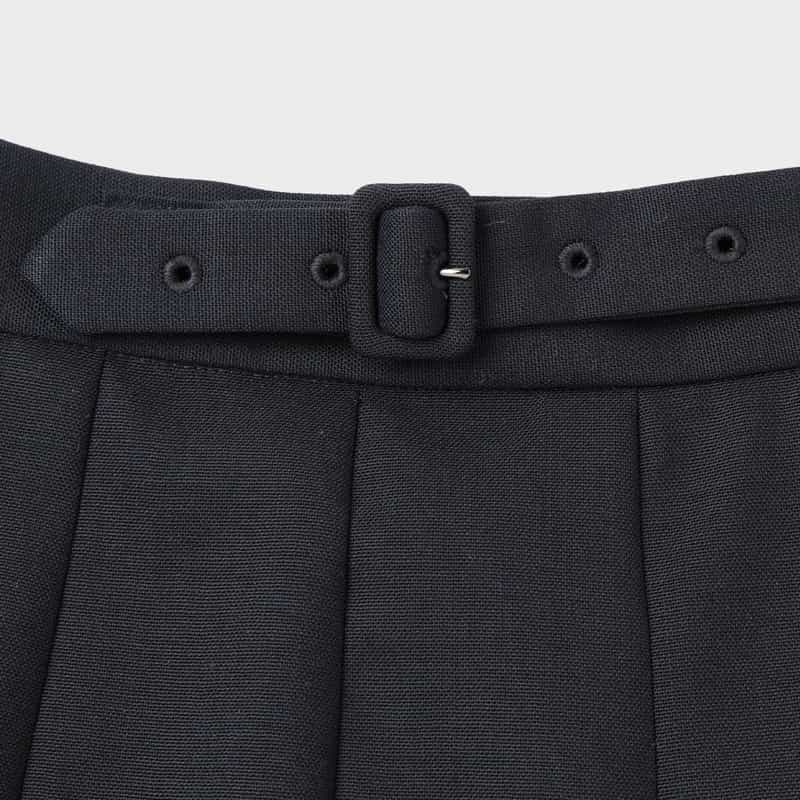AURALEE AURALEE ＜オーラリー＞ ベルテッドプリーツスカート DARK NAVY