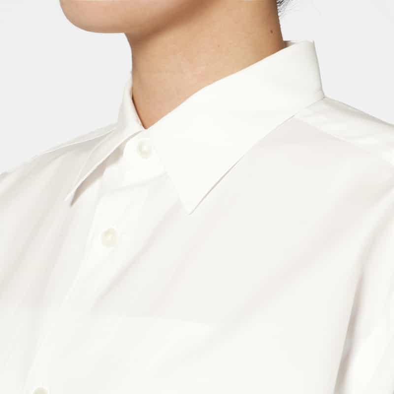 AURALEE AURALEE＜オーラリー＞ フィンクスコットンツイルシャツ WHITE