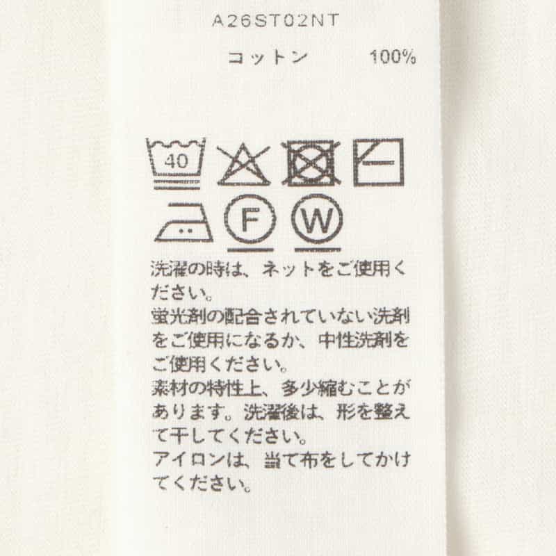 AURALEE AURALEE ＜オーラリー＞ コットンジャージーカットソー WHITE