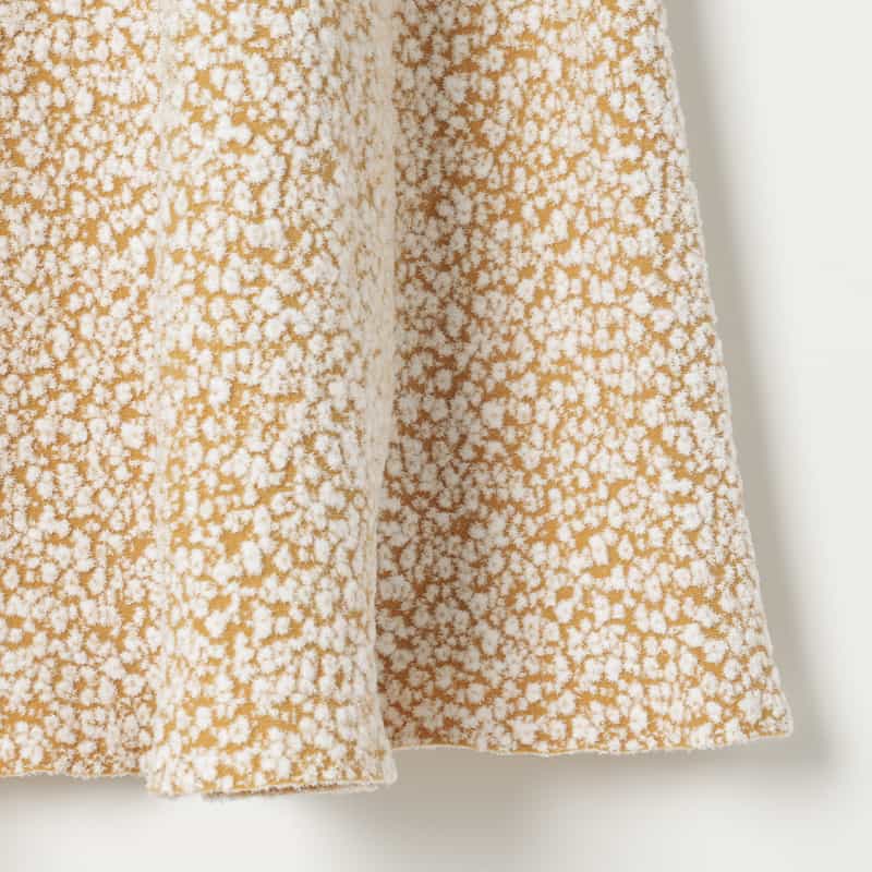 BARNEYS NEW YORK セットアップ ウォッシャブル ジャカード素材フレアスカート CAMEL